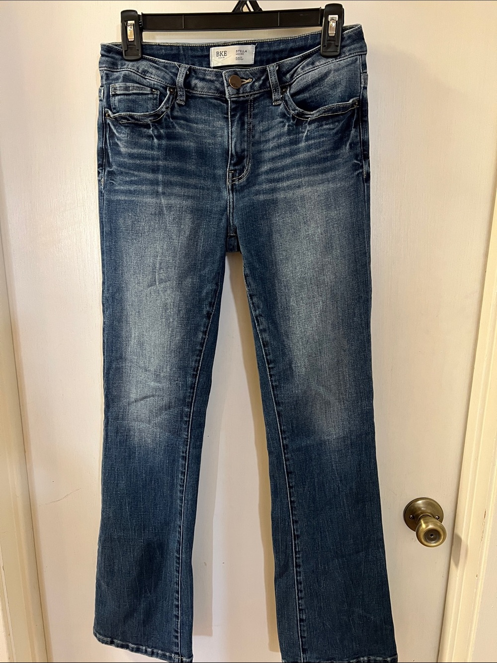 BKE Stella Bootcut Jeans in Dark Blue Wash